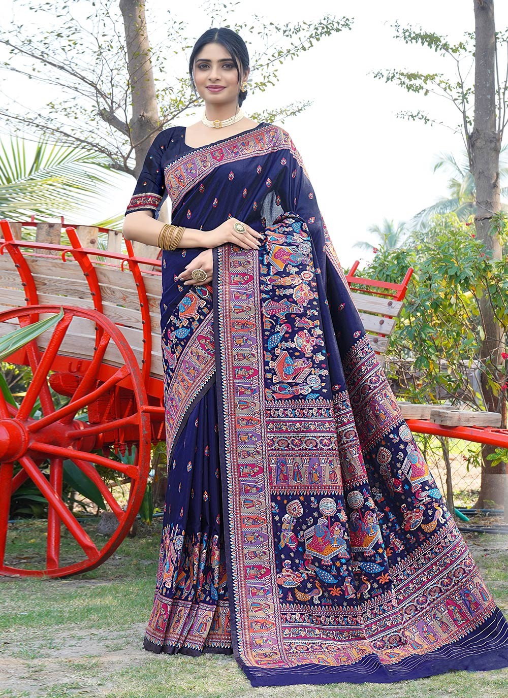 Traditional Weaving Zari Pure Silk Saree - S8496