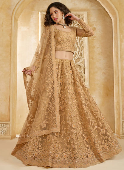Cord Net A - Line Lehenga - L2858
