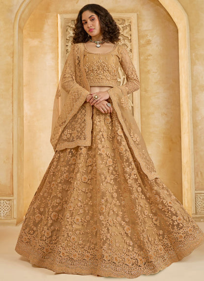 Cord Net A - Line Lehenga - L2858