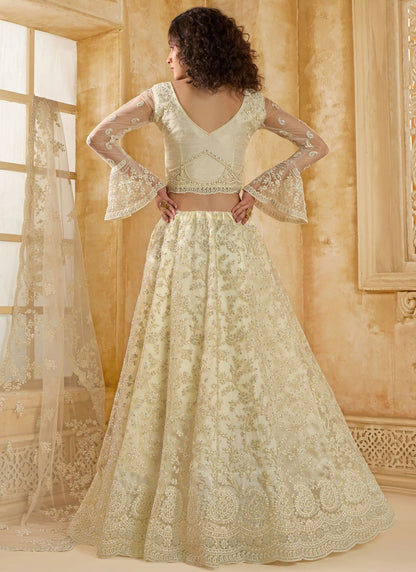 Cord Net A - Line Lehenga - L2858