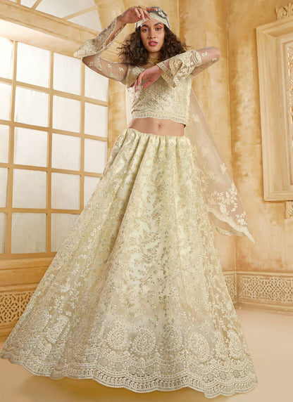 Cord Net A - Line Lehenga - L2858