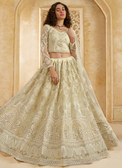 Cord Net A - Line Lehenga - L2858