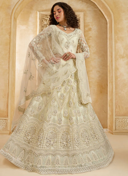 Cord Net A - Line Lehenga - L2858