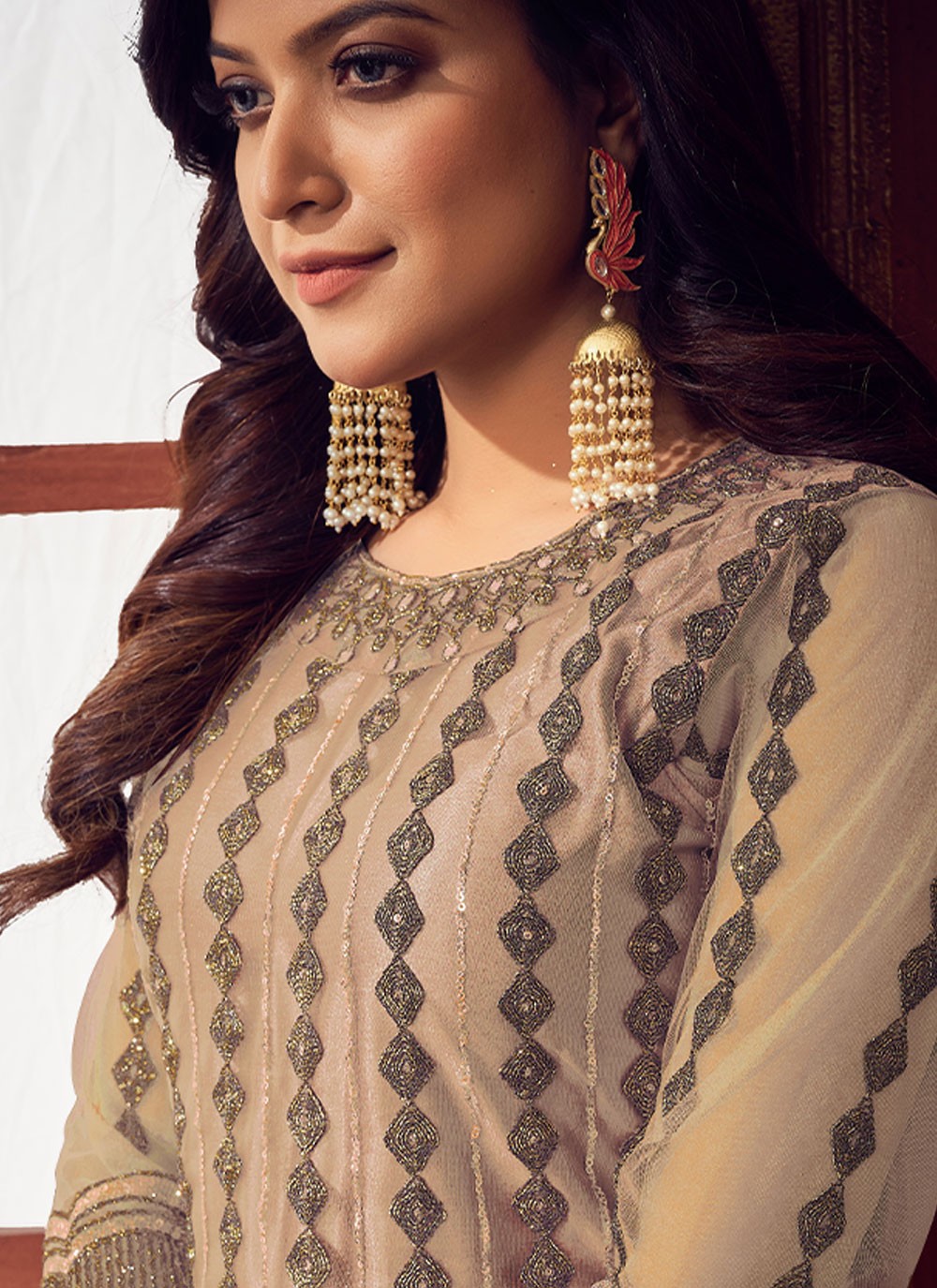 Net Salwar Suit - T710