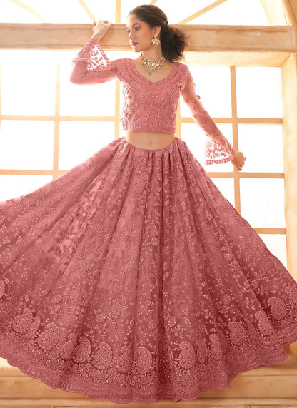 Cord Net A - Line Lehenga - L2728