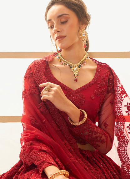 Cord Net A - Line Lehenga - L2719