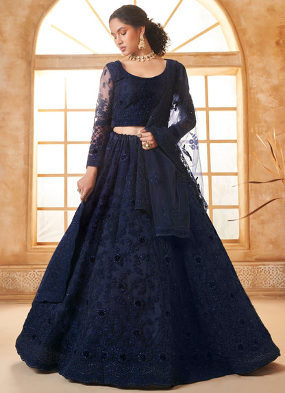 Cord Net A - Line Lehenga - L2728