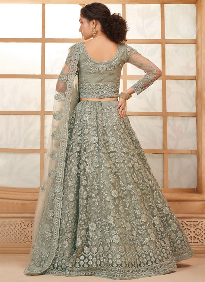 Cord Net A - Line Lehenga - L2719
