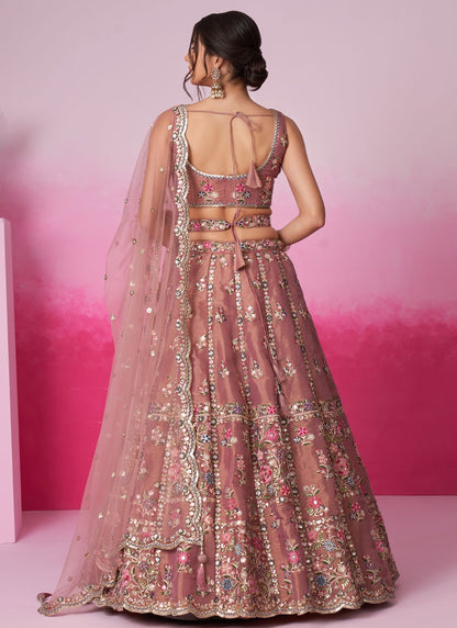 Embroidered Silk A - Line Lehenga - L2233