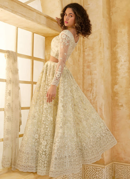 Cord Net A - Line Lehenga - L2858
