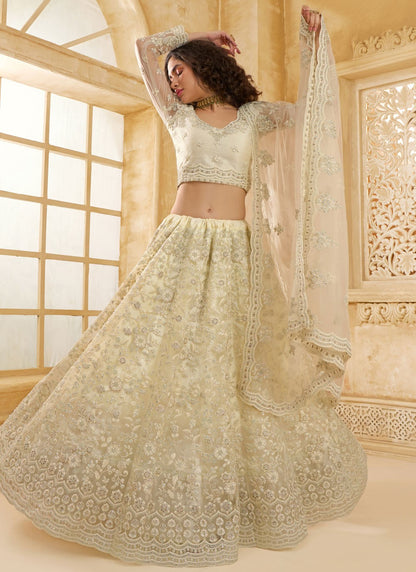 Cord Net A - Line Lehenga - L2858