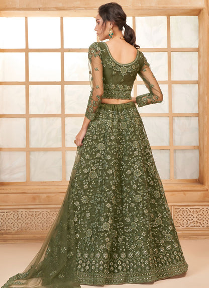 Cord Net A - Line Lehenga - L2719