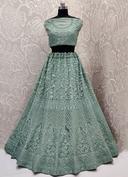 Diamond Net A - Line Lehenga - L2090