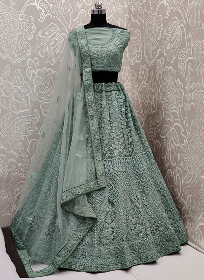 Diamond Net A - Line Lehenga - L2090
