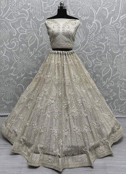 Dimond Net A - Line Lehenga - L2896