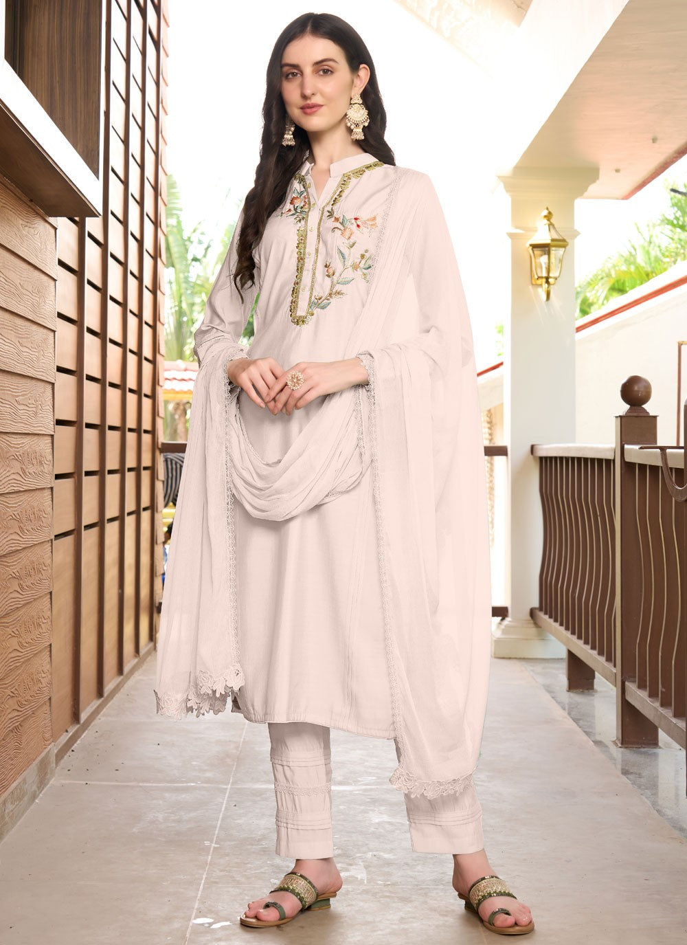 Art Silk Salwar Suit - T3746