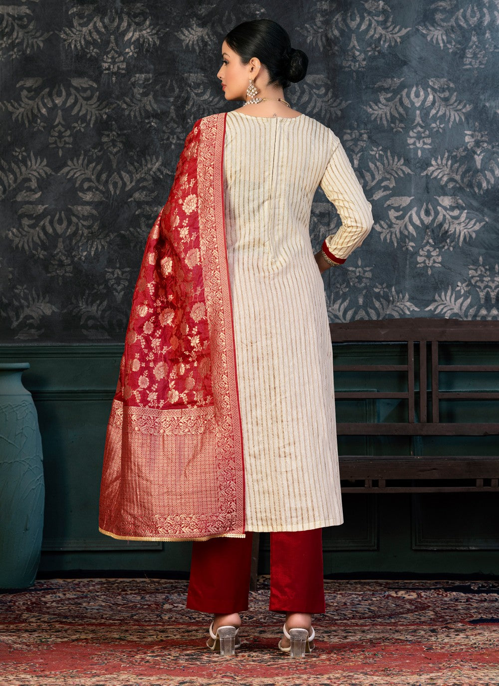 Organza Salwar Suit - T1361