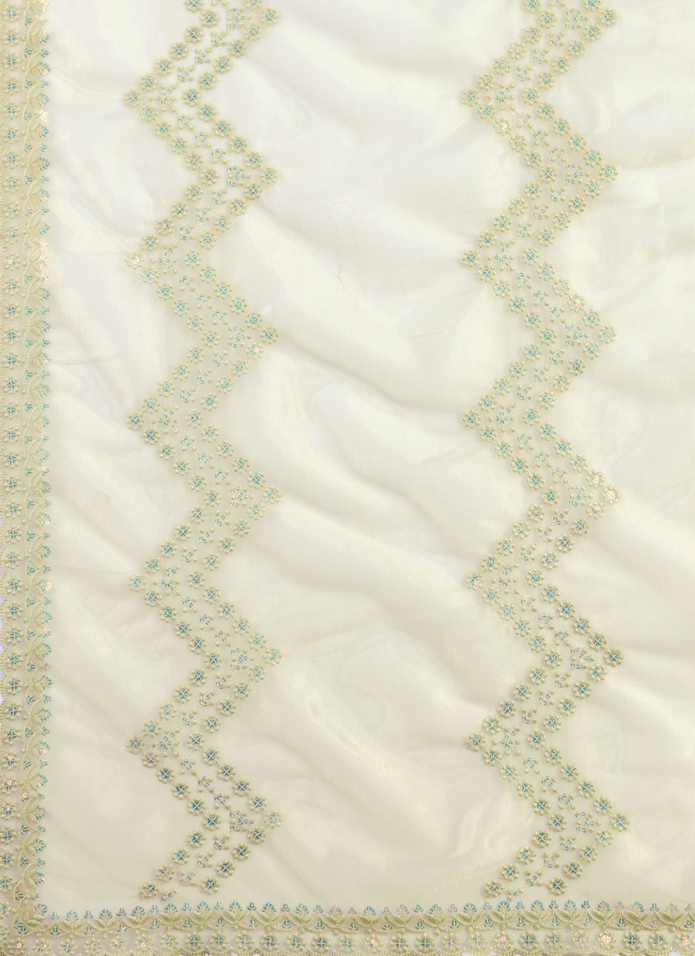 Classic Embroidered Net Saree - S8456
