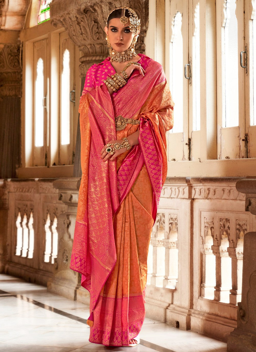 Classic Weaving Zari Banarasi Silk Saree - S3908