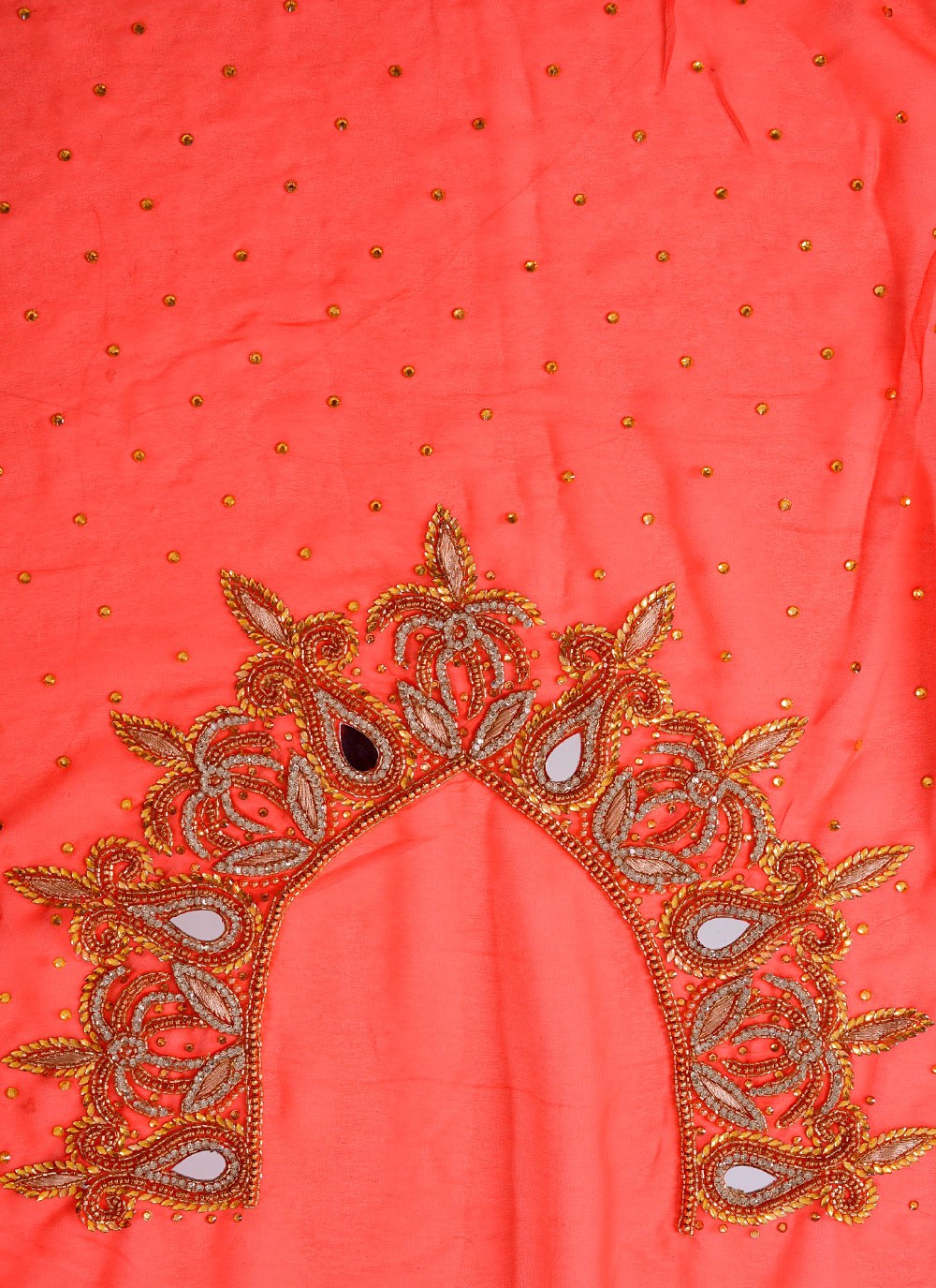 Classic Embroidered Georgette Saree - S7711