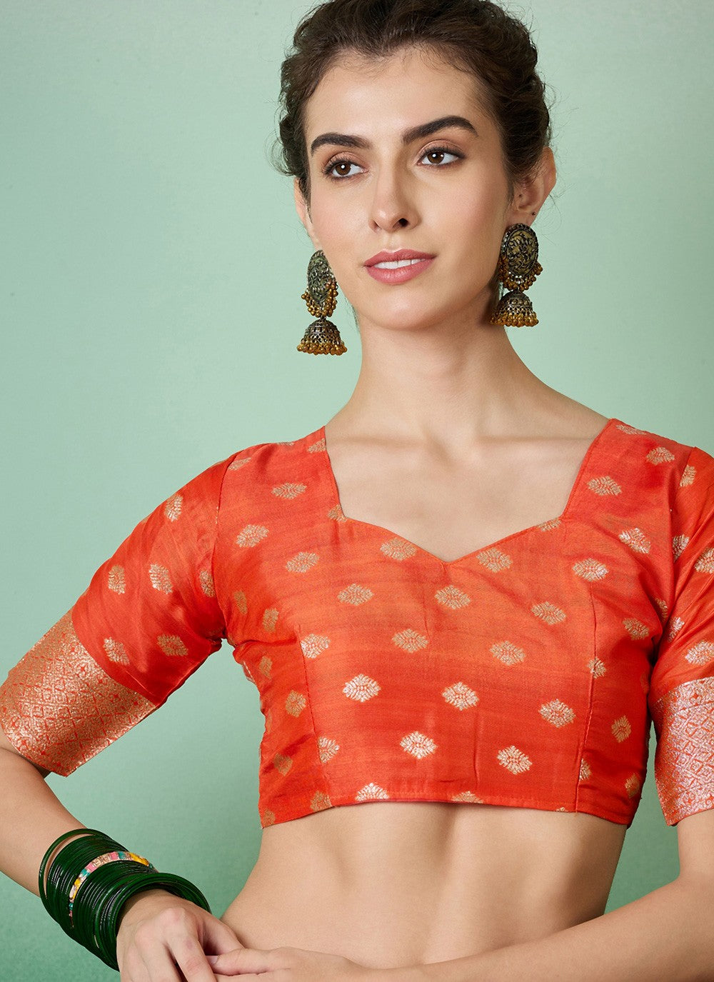 Traditional Jacquard Work Cotton Saree - S7010