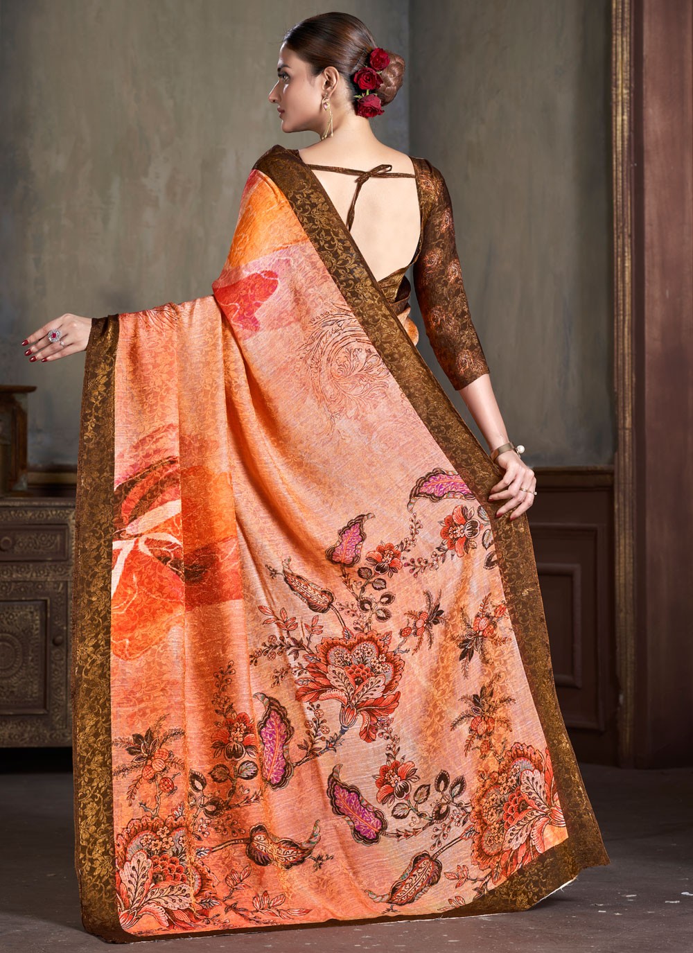 Classic Jacquard Work Silk Saree - S7402