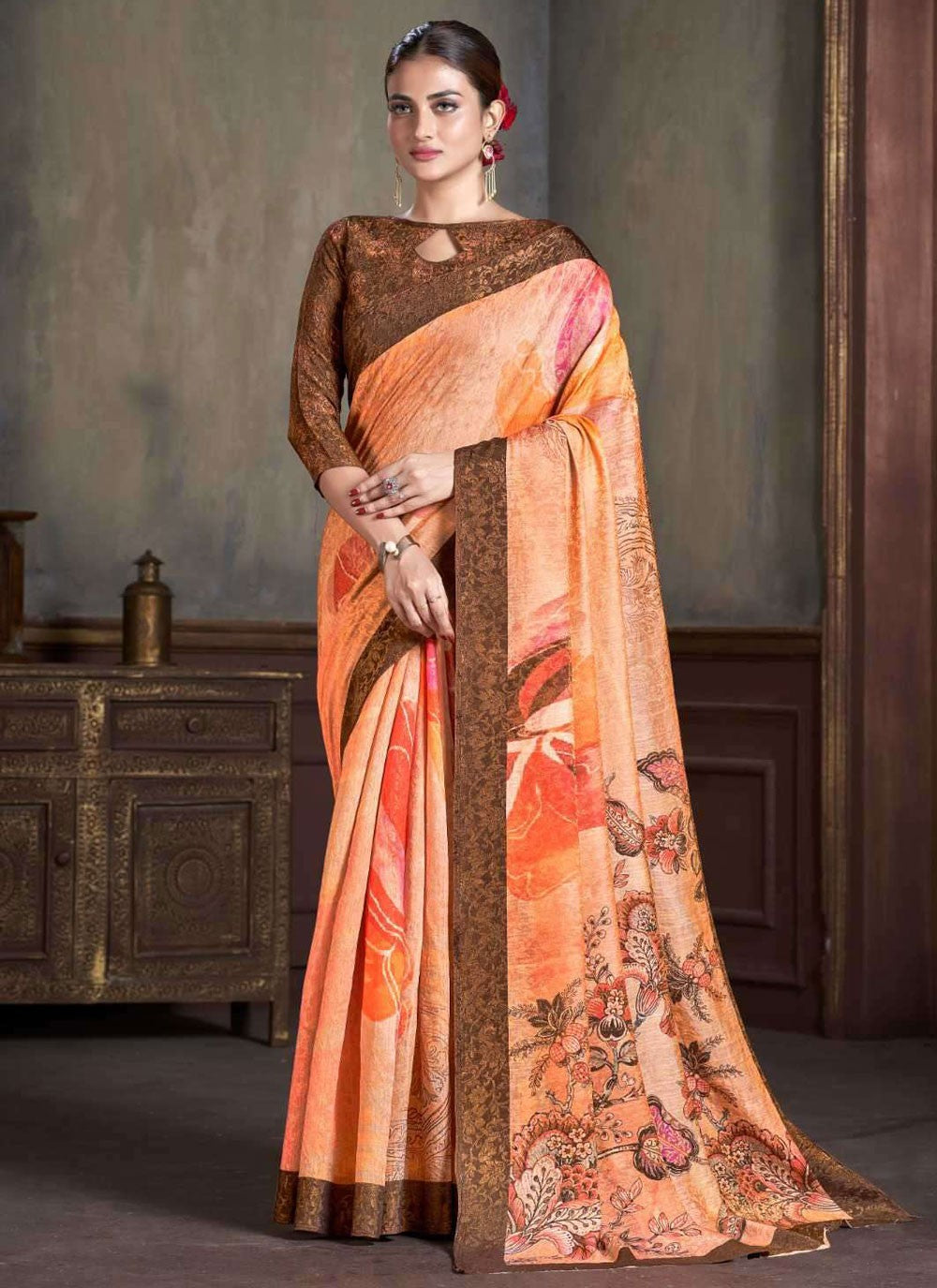 Classic Jacquard Work Silk Saree - S7402