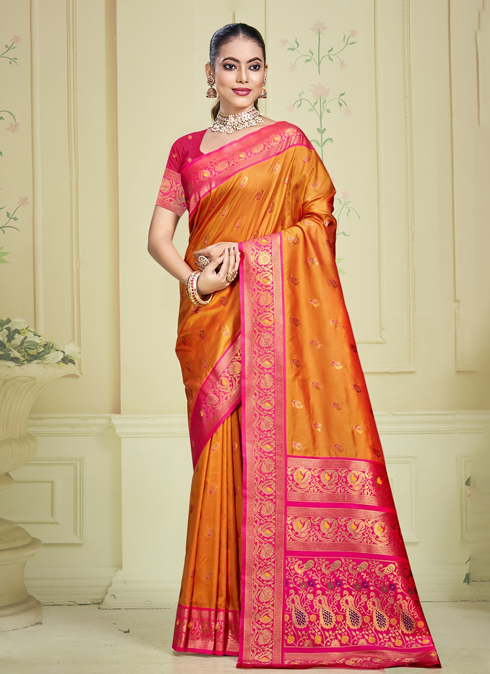 Classic Woven Silk Saree - S9905