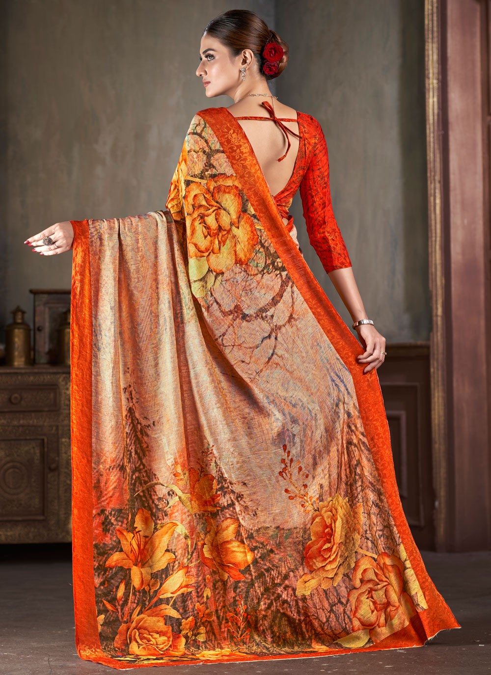 Classic Jacquard Work Silk Saree - S7402