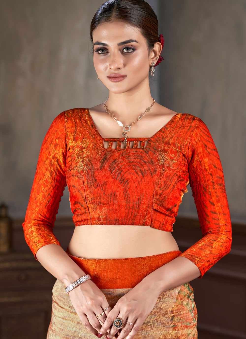 Classic Jacquard Work Silk Saree - S7402