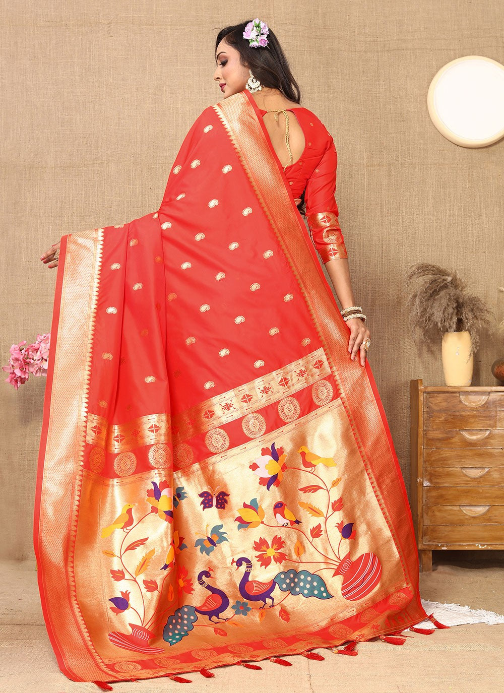 Classic Weaving Zari Silk Saree - S6196