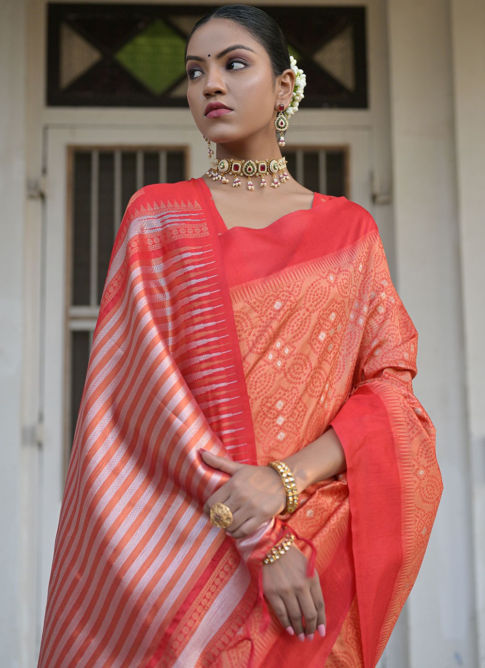 Classic Woven Raw Silk Saree - S6668