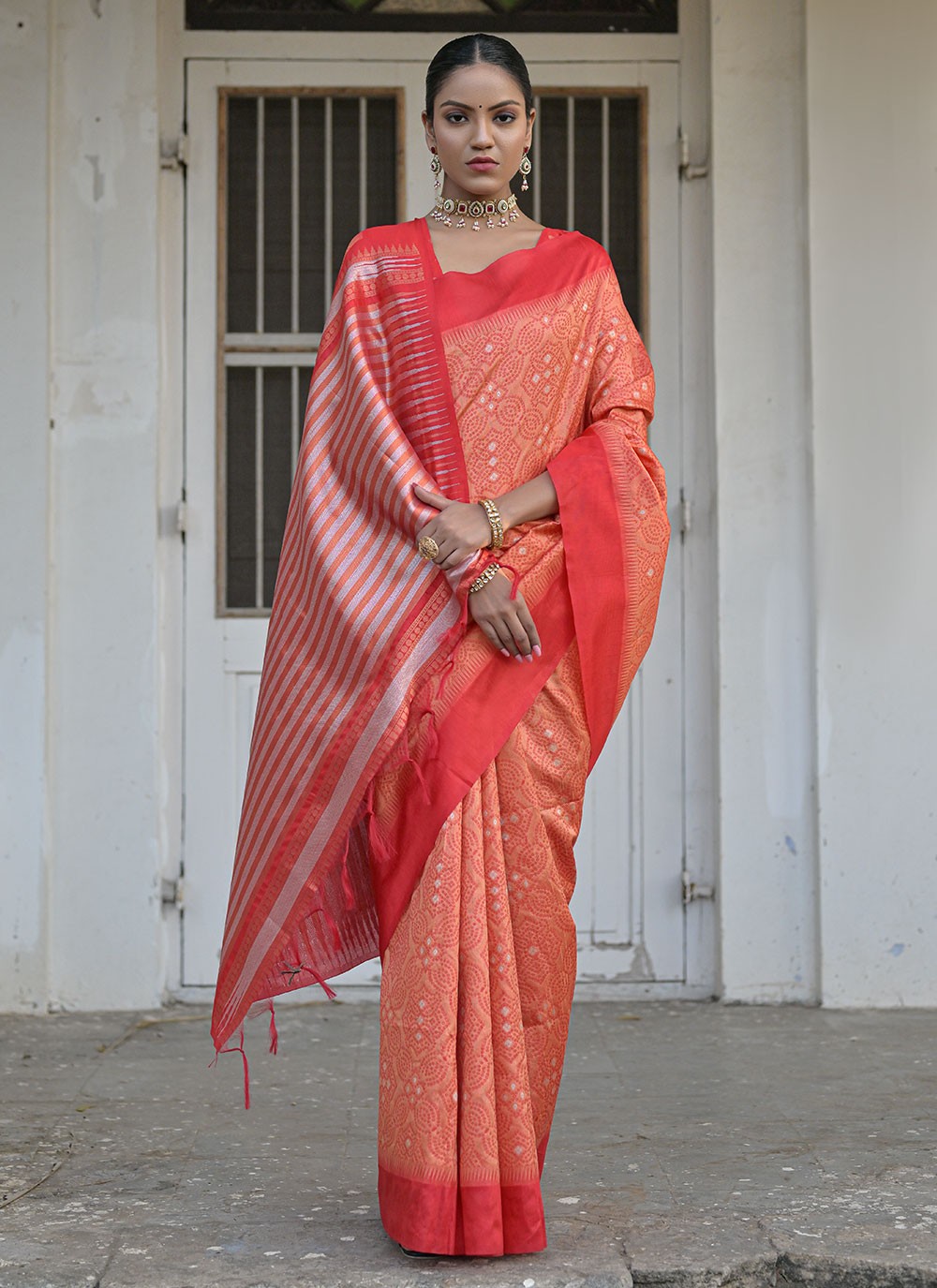 Classic Woven Raw Silk Saree - S6668