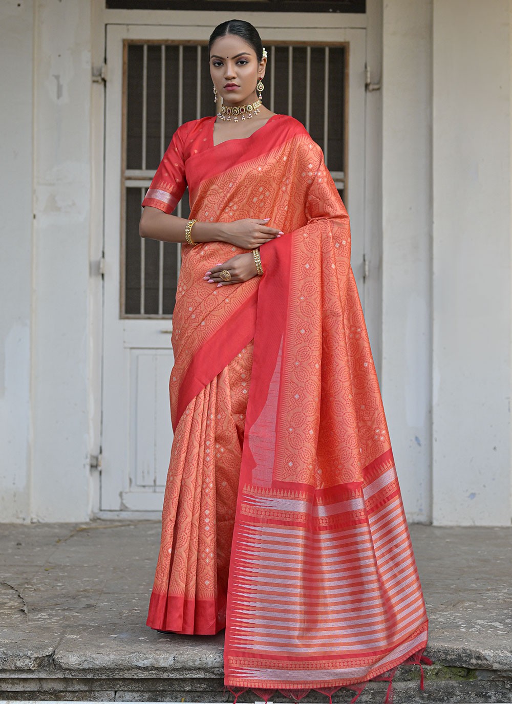 Classic Woven Raw Silk Saree - S6668