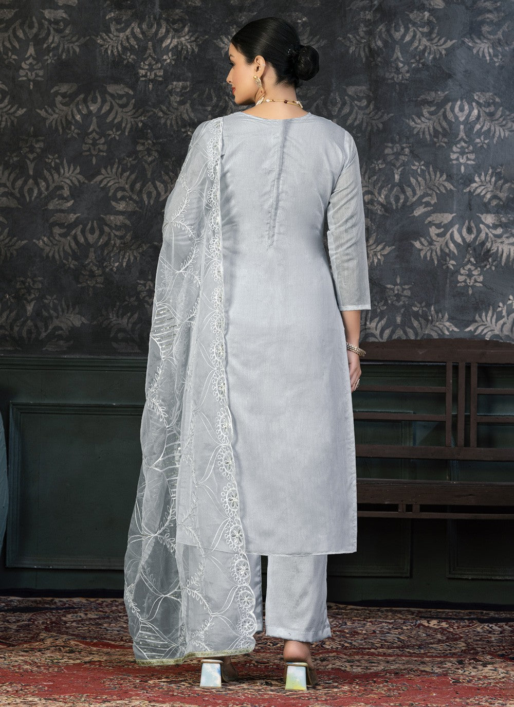 Organza Salwar Suit - T1417