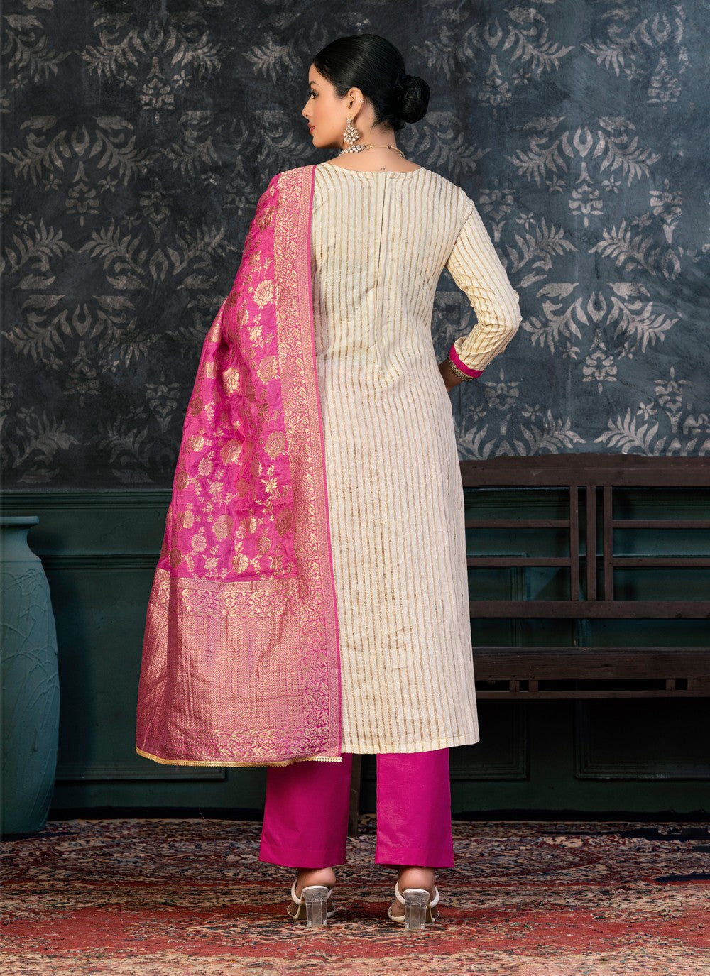 Organza Salwar Suit - T1361
