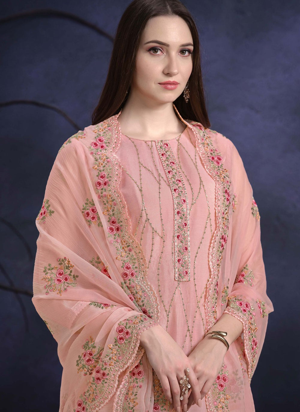 Organza Salwar Suit - T3967
