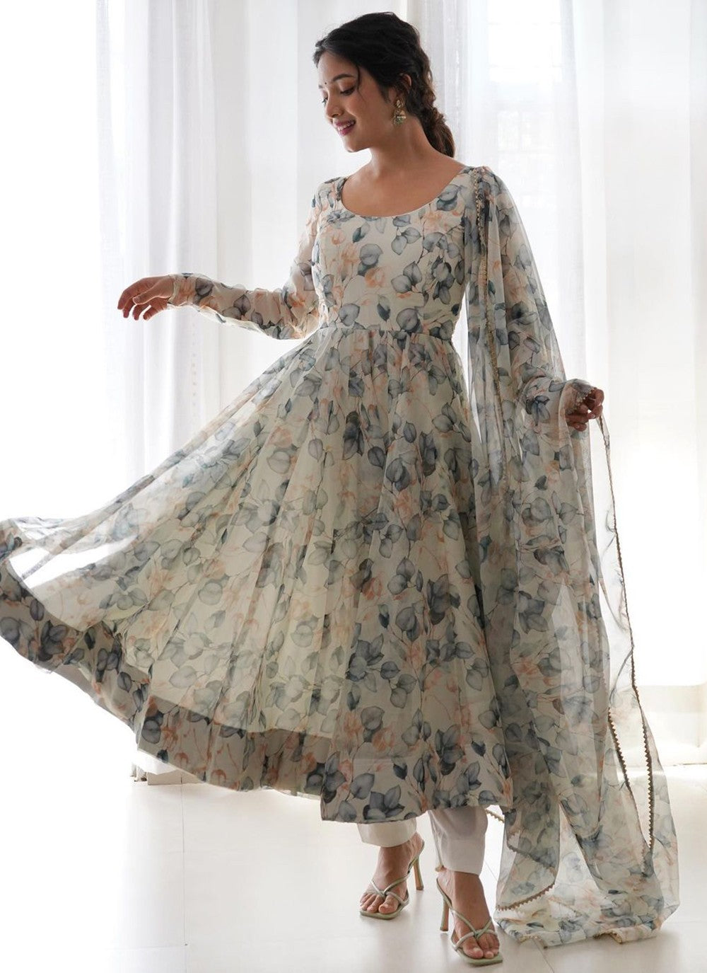 Organza Anarkali - T1313