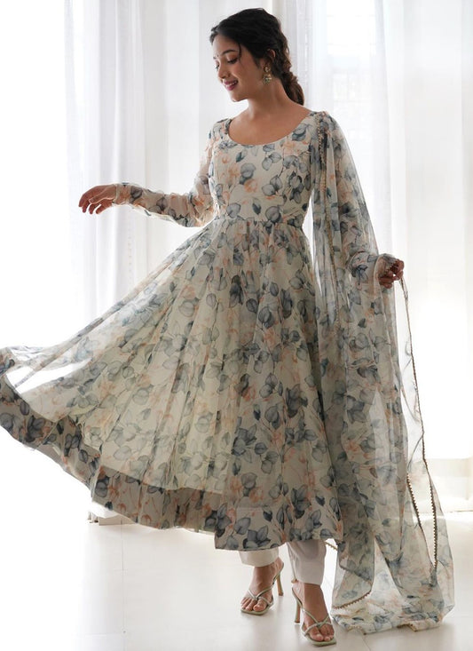 Organza Anarkali - T1313