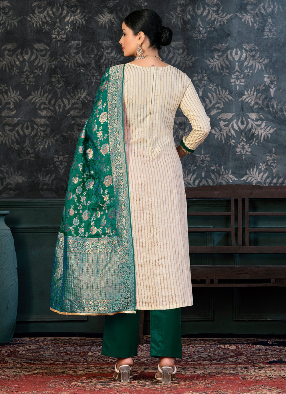 Organza Salwar Suit - T1361
