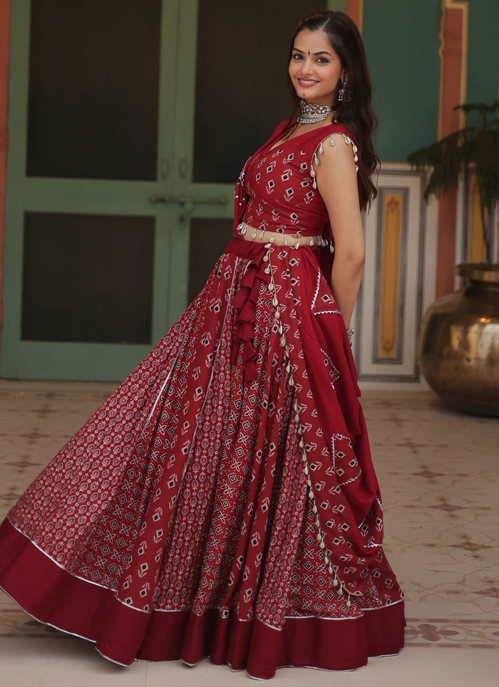 Patch Rayon A - Line Lehenga - L2392