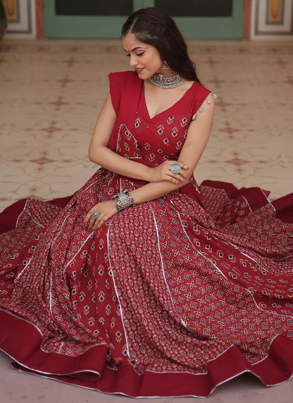 Patch Rayon A - Line Lehenga - L2392