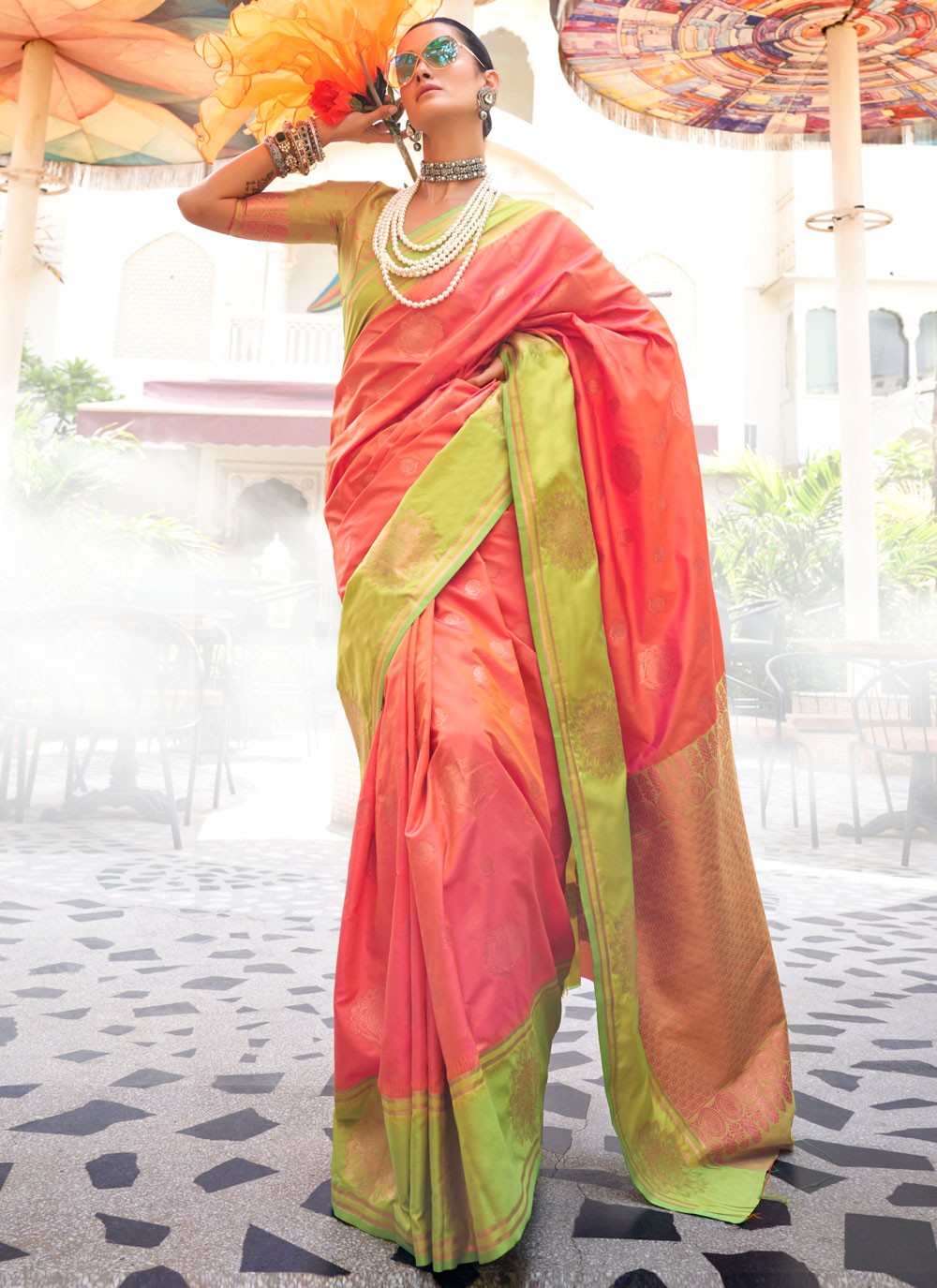 Classic Weaving Zari Katan Silk Saree - S7749