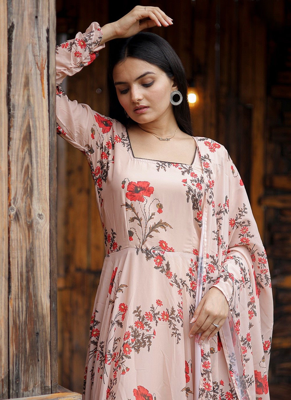 Faux Georgette Gown - G1136