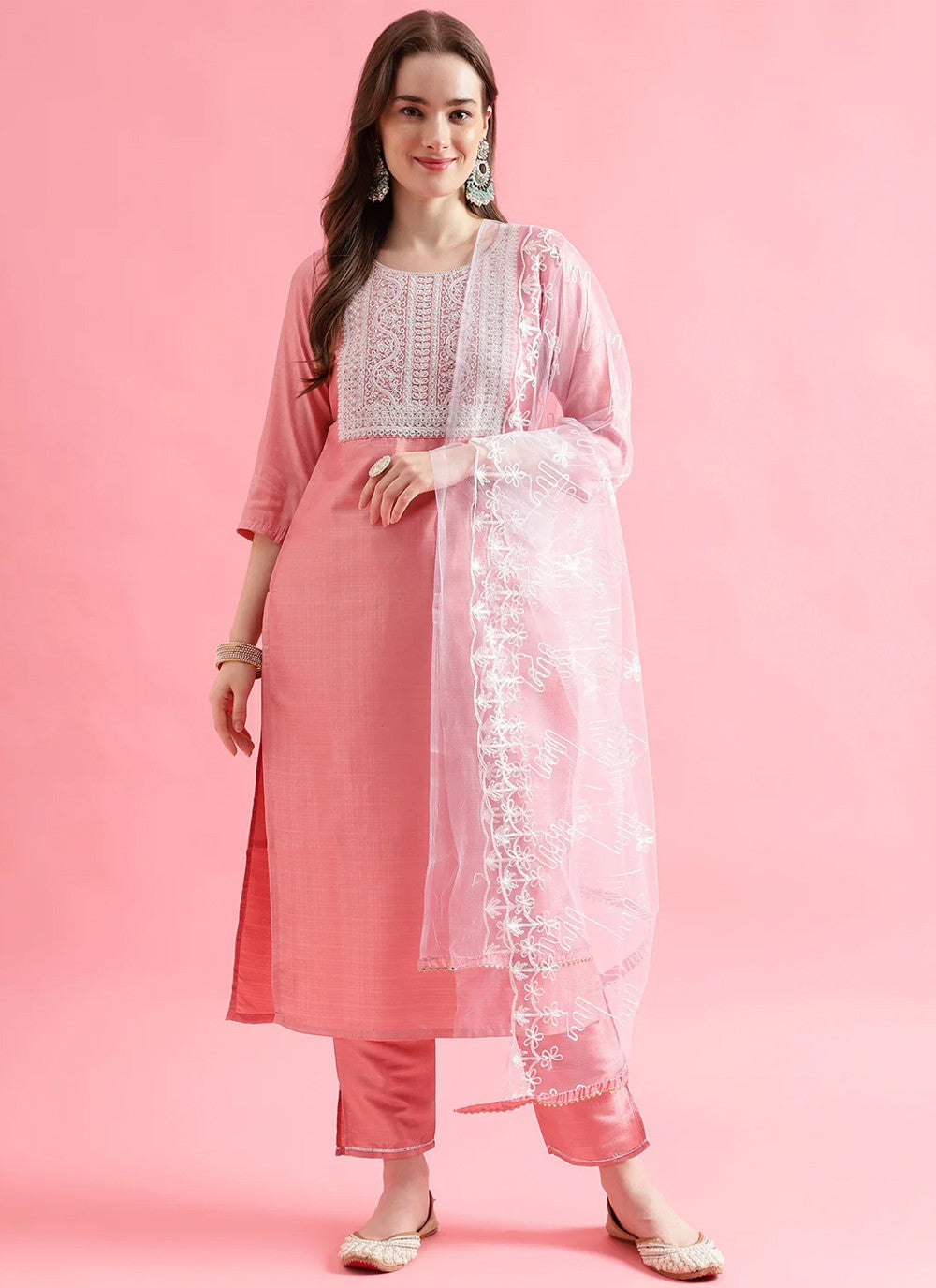 Silk Blend Salwar Suit - T1570