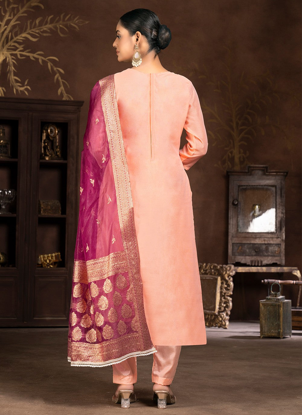 Art Silk Salwar Suit - T1990