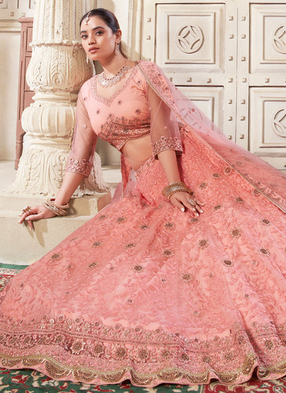Diamond Net A - Line Lehenga - L2369