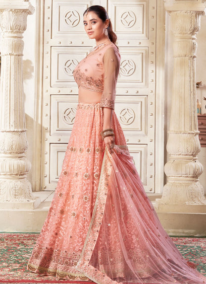 Diamond Net A - Line Lehenga - L2369