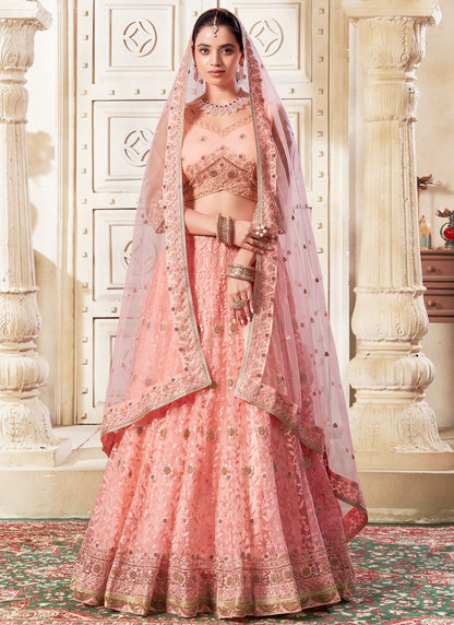 Diamond Net A - Line Lehenga - L2369
