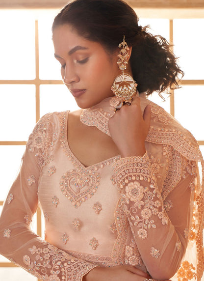 Cord Net A - Line Lehenga - L2719